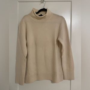 J crew wool and cashmere roll neck sweater. Sz large.